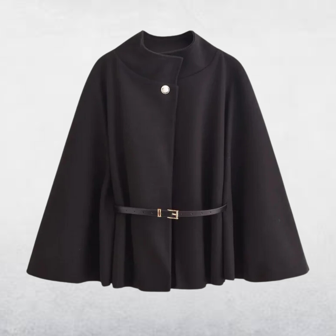 Avere | Elegant Cape Coat With Belt