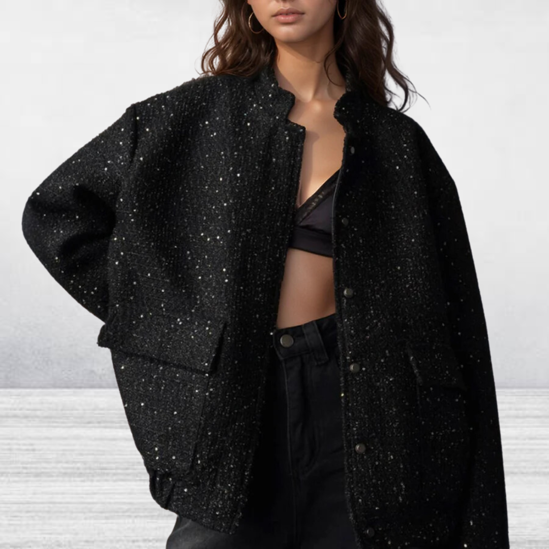 Avere | Women's Sparkle Bomber Jacket