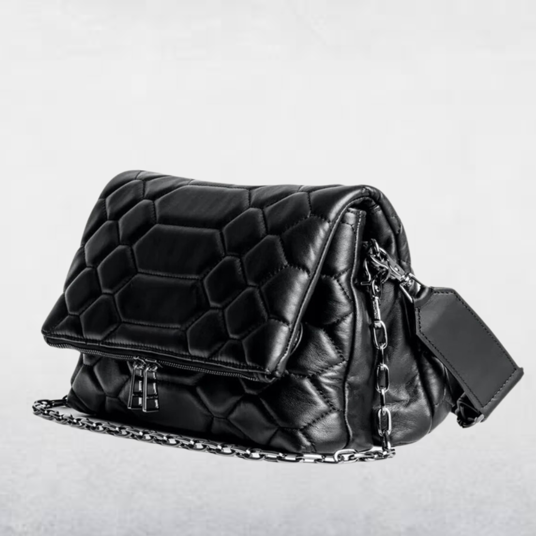 Avere | Luxury Quilted Shoulder Bag Black