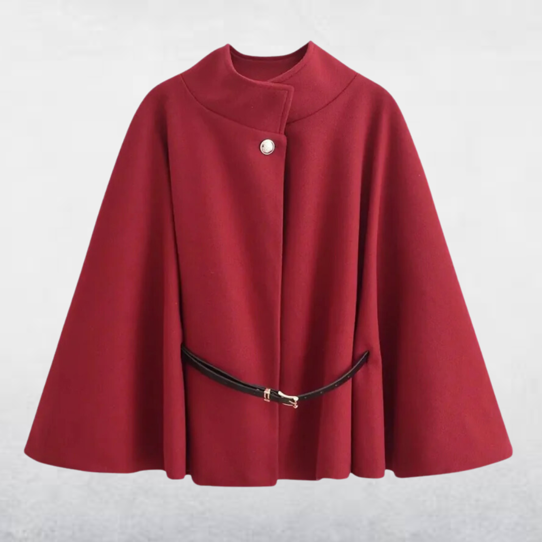 Avere | Elegant Cape Coat With Belt