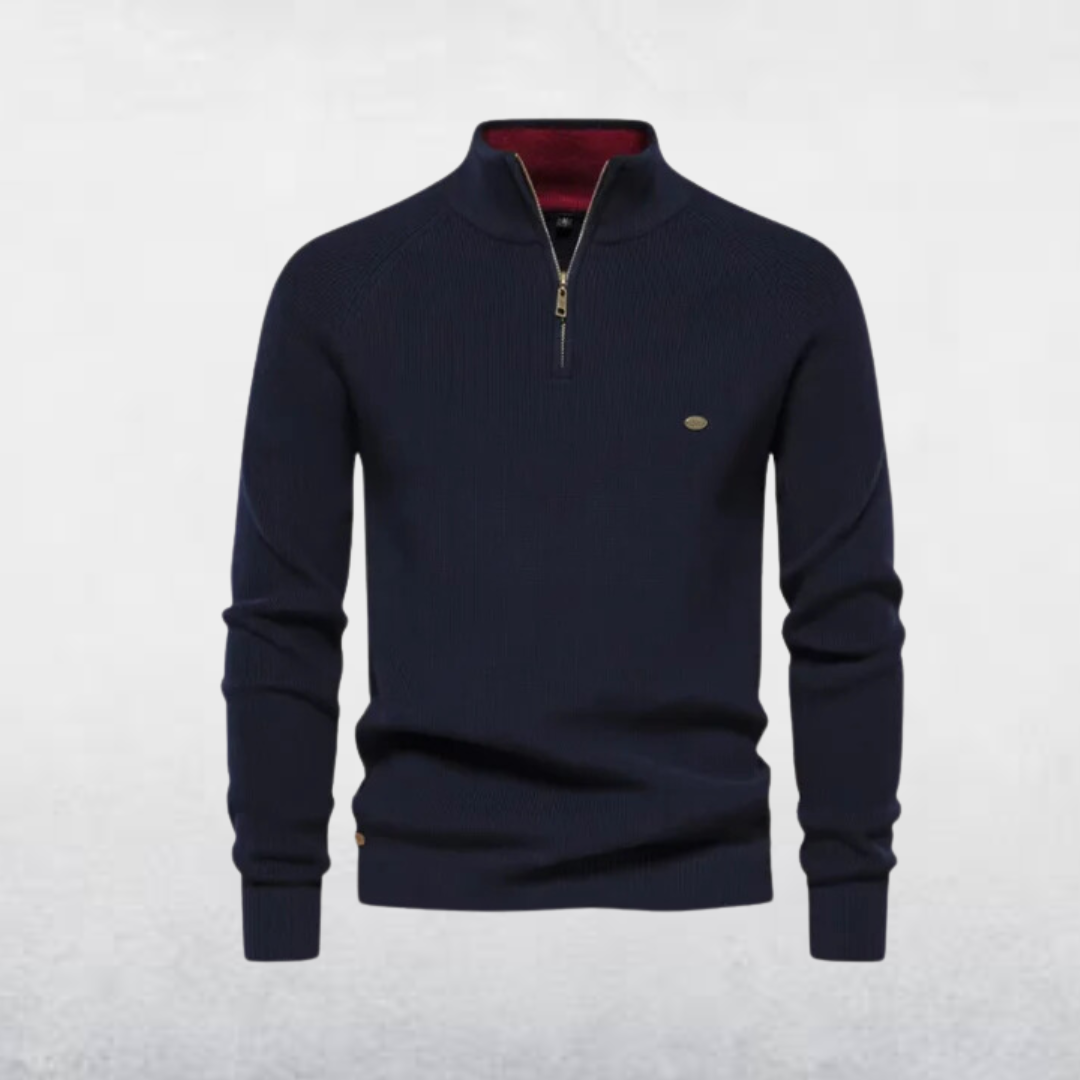 Avere | Men's Warm Quarter-Zip Sweater