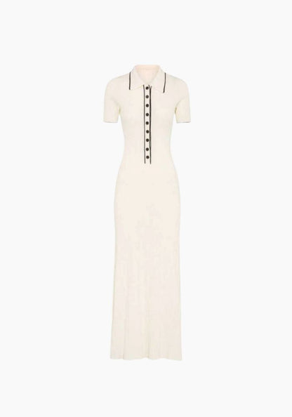 Risa - Midi Dress Vintage Charm and Modern Comfort-Dresses-White-S-Avere-Official