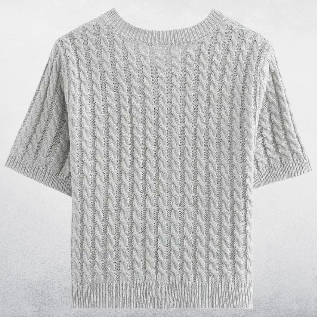 Avere | Women's Modern Cable Knit Top