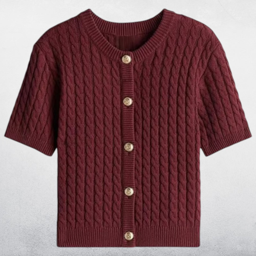 Avere | Women's Modern Cable Knit Top