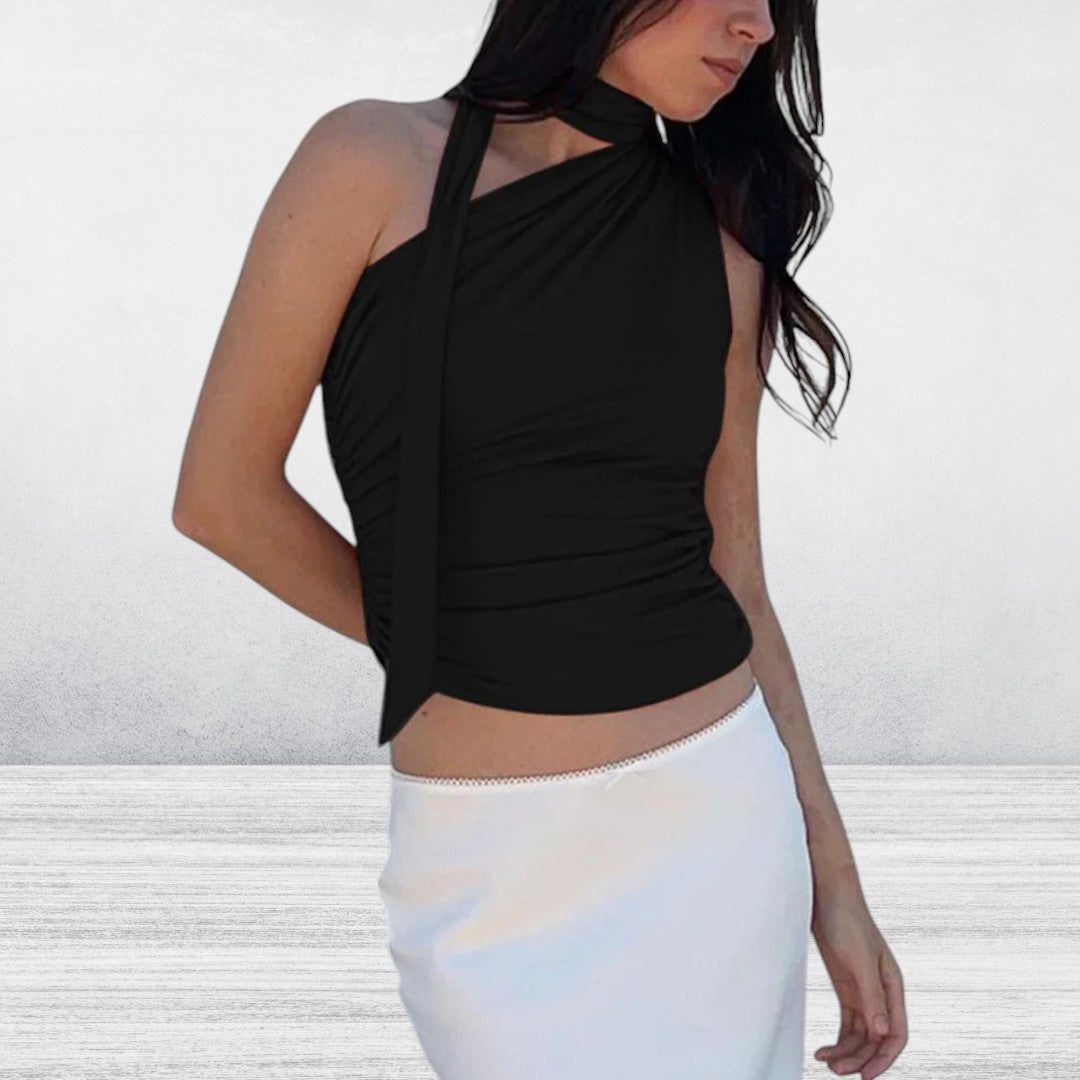 Avere | Women's One Shoulder Wrap Top