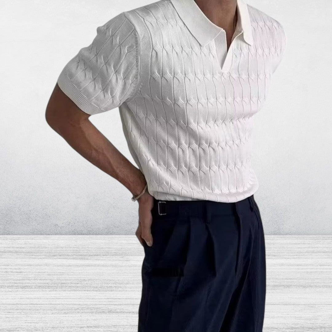 Avere | Men's Textured Polo Shirt