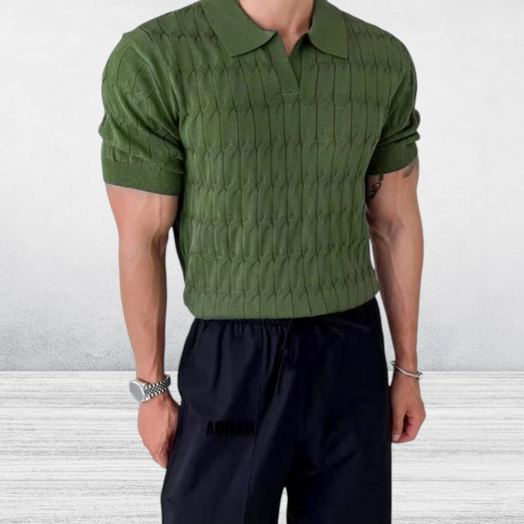 Avere | Men's Textured Polo Shirt