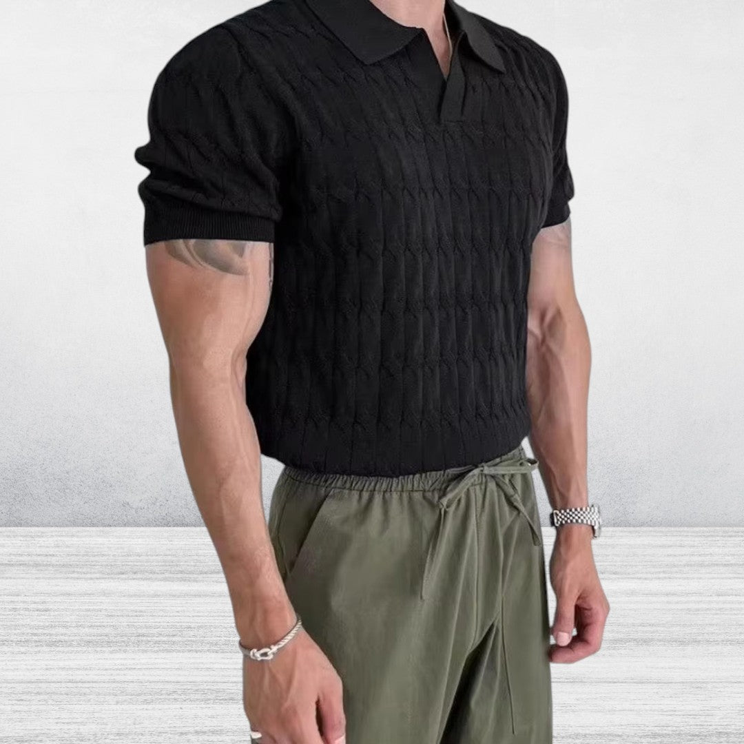 Avere | Men's Textured Polo Shirt