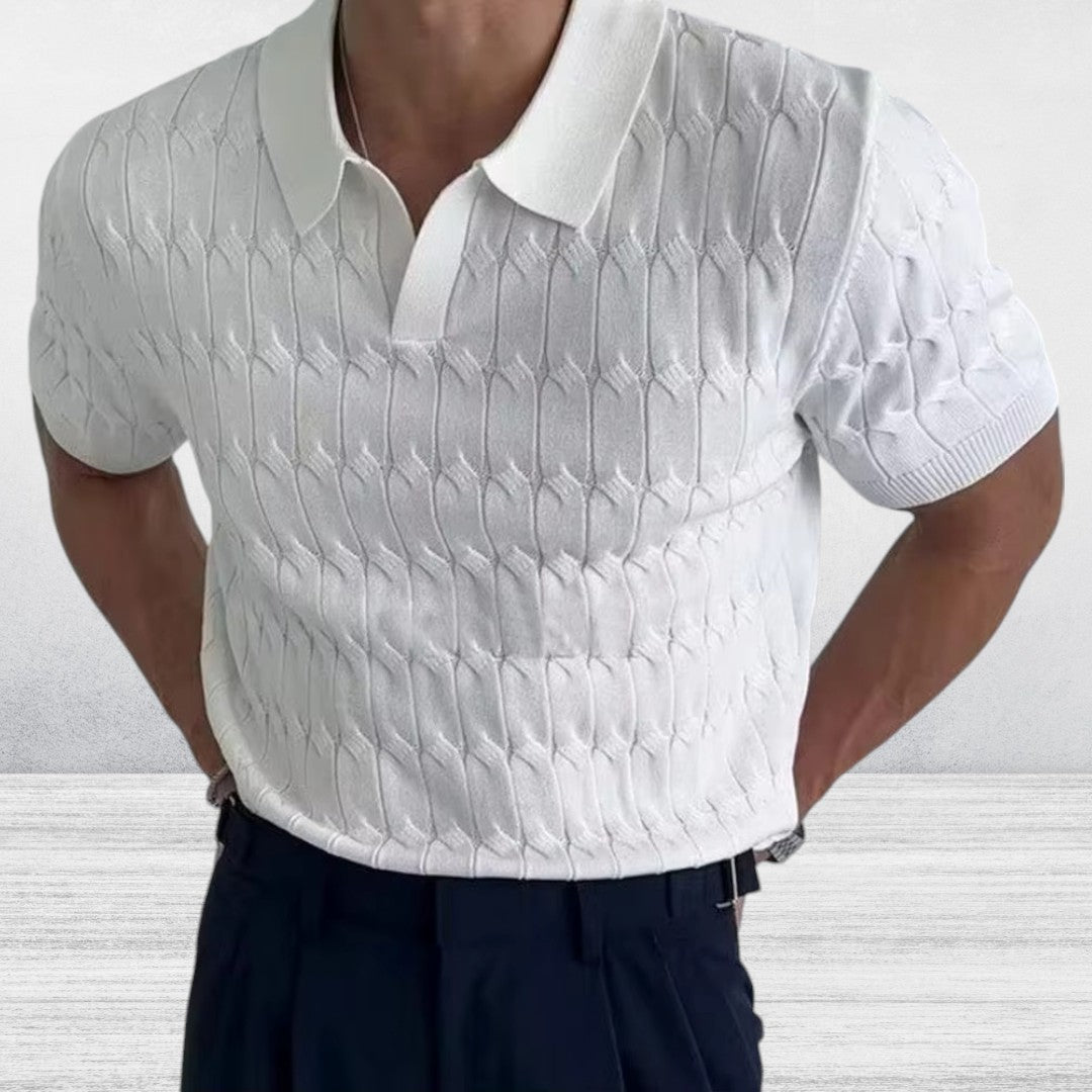 Avere | Men's Textured Polo Shirt