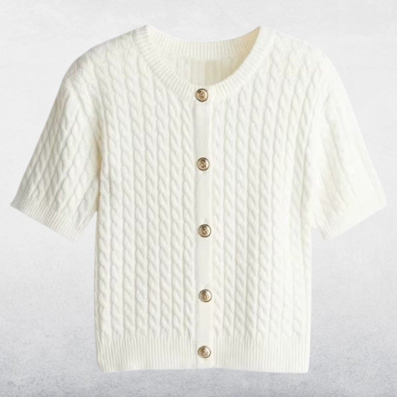 Avere | Women's Modern Cable Knit Top